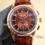 Replica TW factory Patek Philippe rose gold case Swiss automatic mechanical leather strap watch (1)_th.jpg